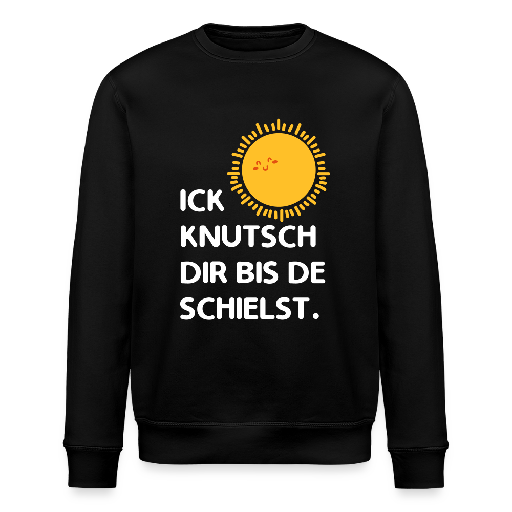 Ick knutsch dir Sonne! - Unisex Bio Sweatshirt - Schwarz
