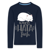 Warn hata Tach - Kinder Langarmshirt - Navy