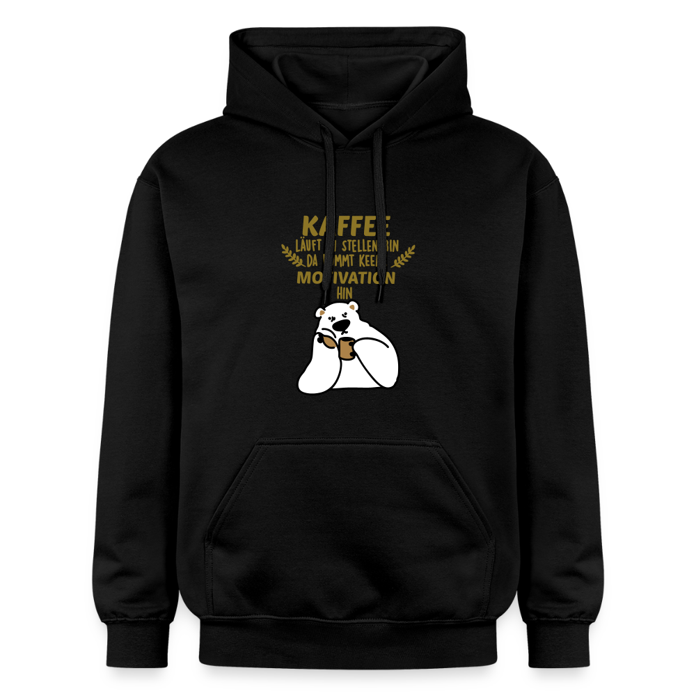 Kaffee motiviert - Hoodie - Schwarz