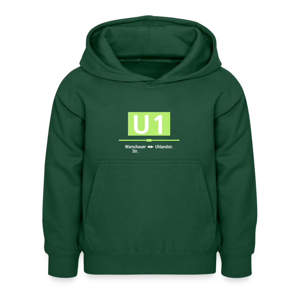U1 - Kinder Hoodie - Flaschengrün
