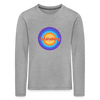 Schöneberg retro - Kinder Langarmshirt - Grau meliert