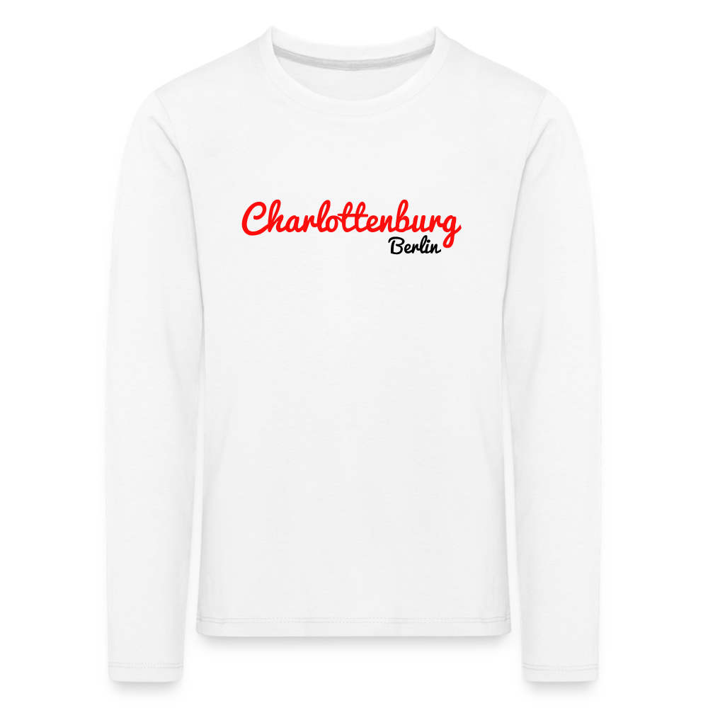 Charlottenburg Berlin - Kinder Langarmshirt - Weiß