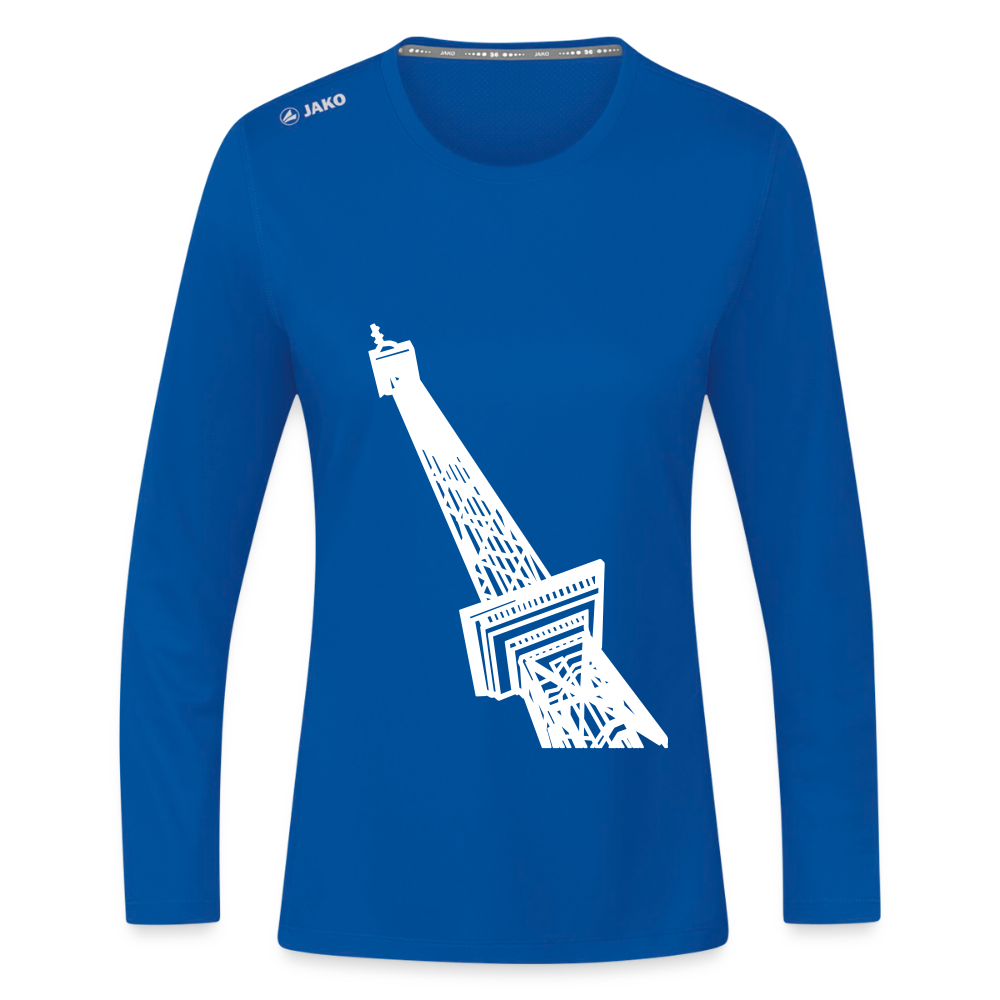 Der Funkturm - Frauen Sport Langarmshirt - Royalblau