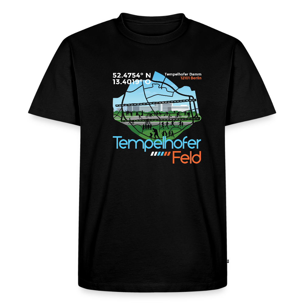 Tempelhofer Feld - Männer Premium T-Shirt - Schwarz