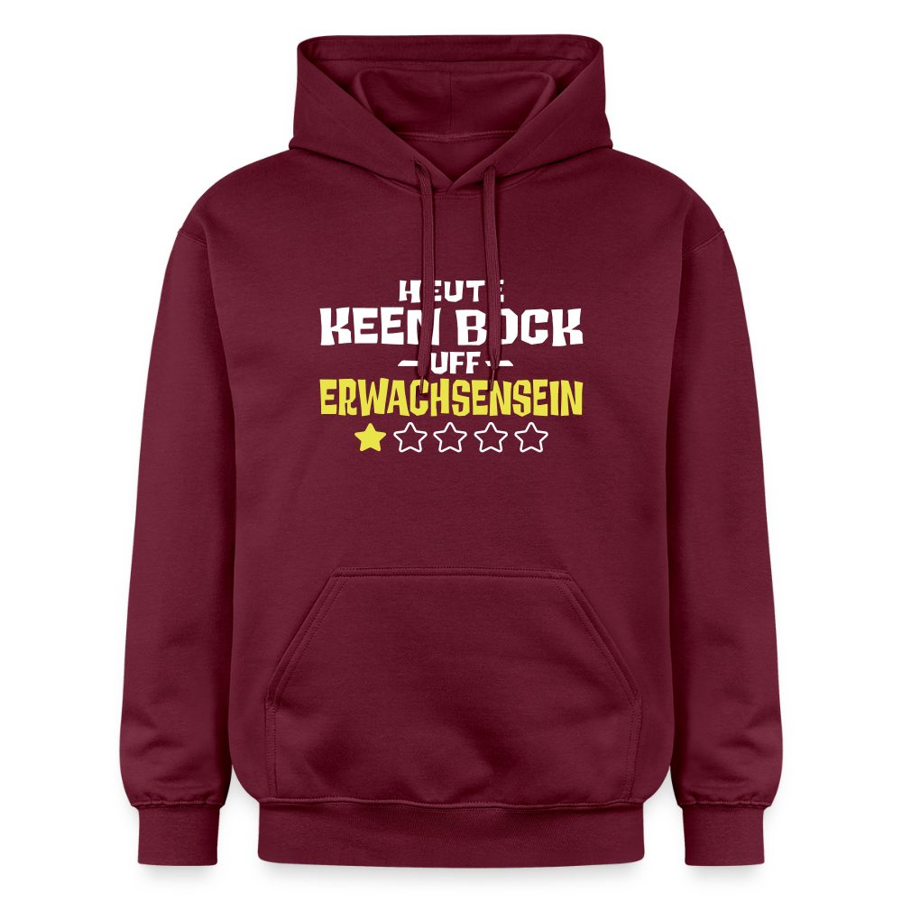 Keen Bock uff Erwachsensein - Hoodie - Maroon