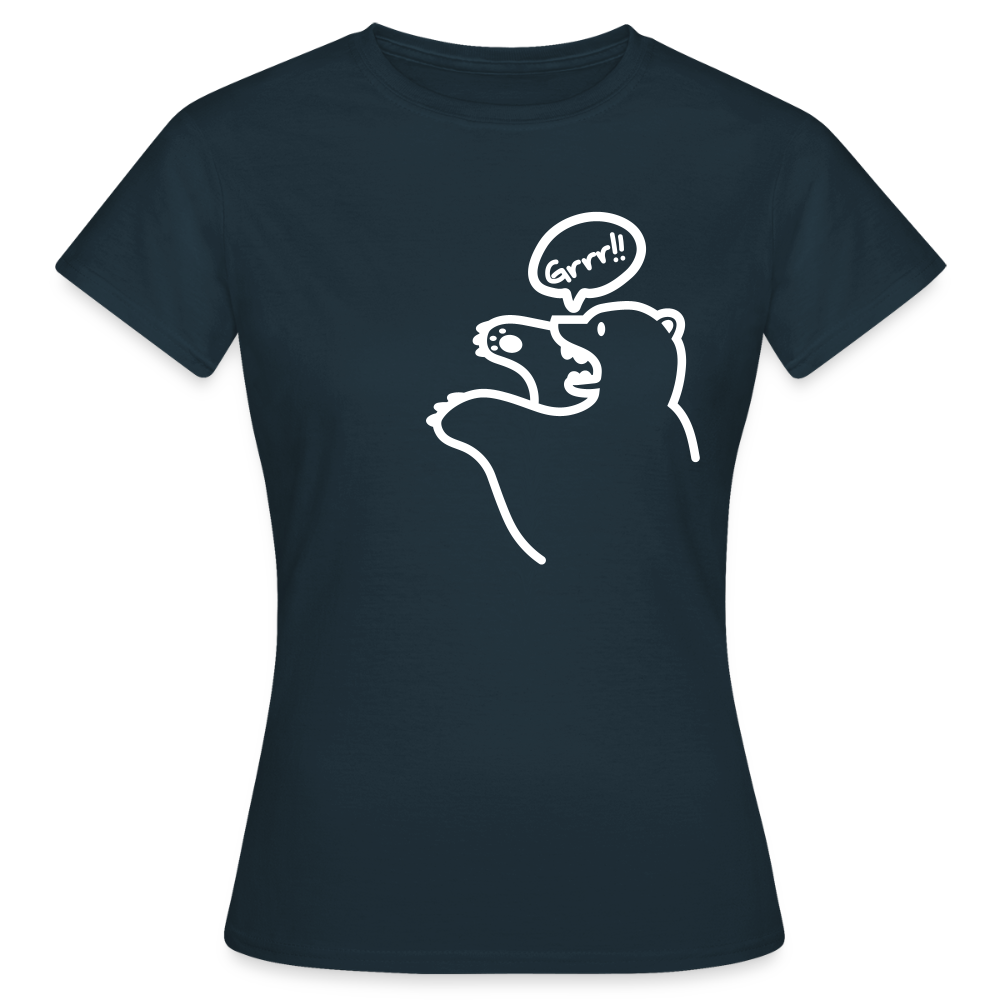 Böser Berliner Bär - Frauen Premium T-Shirt - Navy
