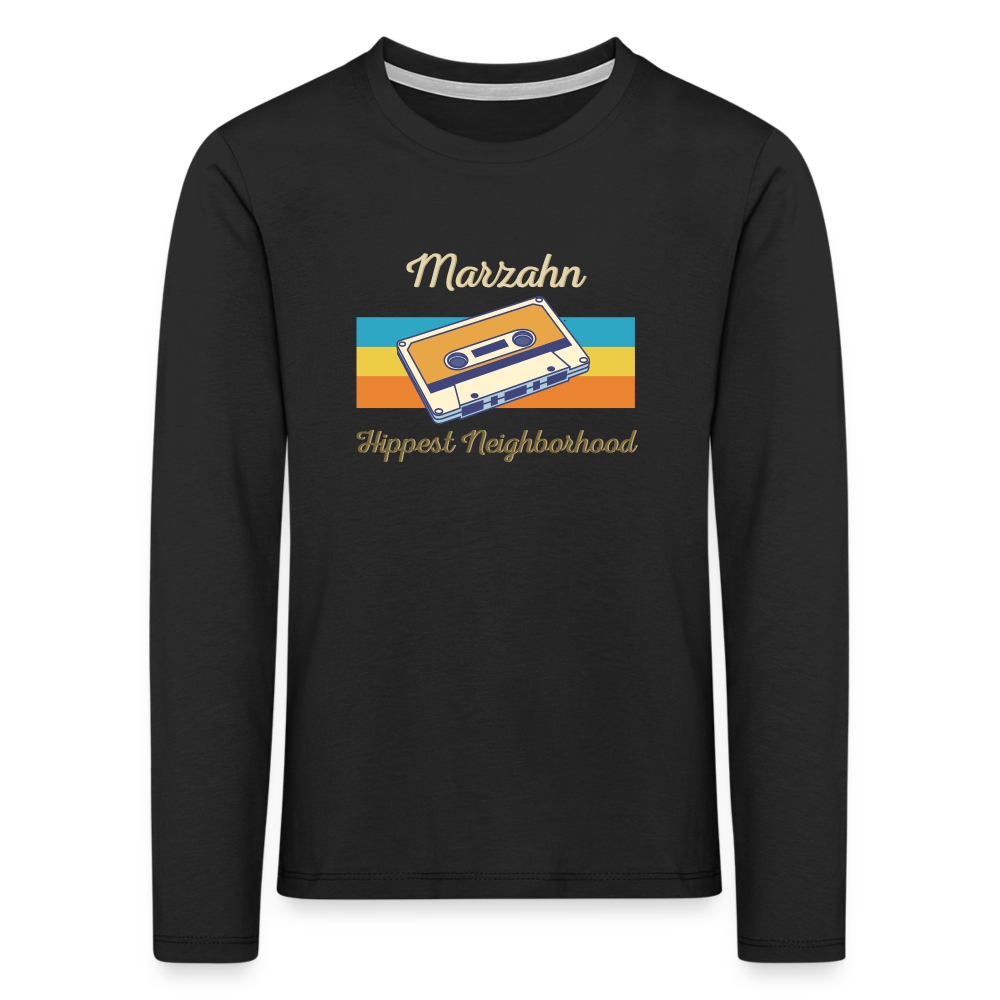 Marzahn Hippest Neighborhood - Teenager Langarmshirt - Schwarz