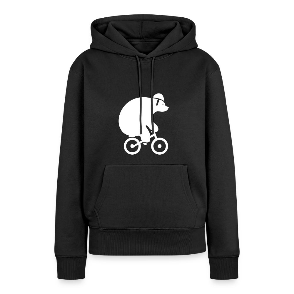 Fahrradbär - Frauen Premium Hoodie - Schwarz