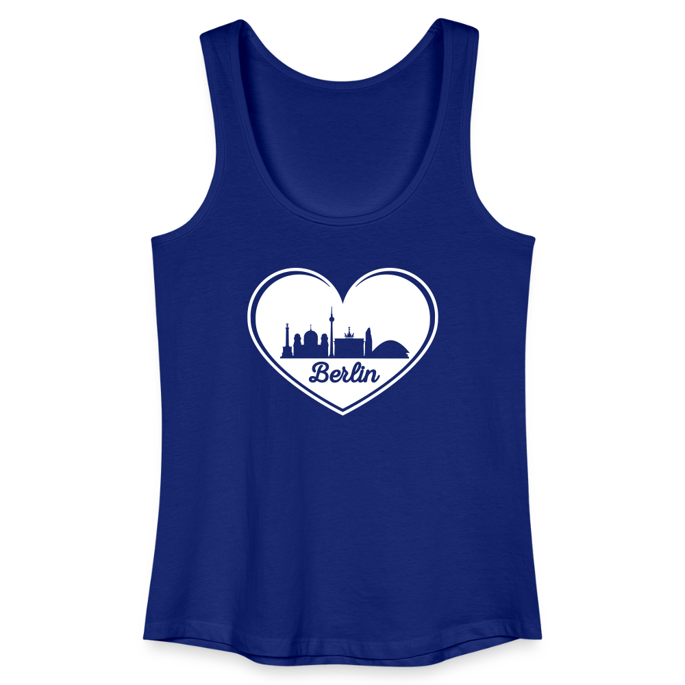 I love Berlin weiß - Frauen Bio Tank Top - Königsblau
