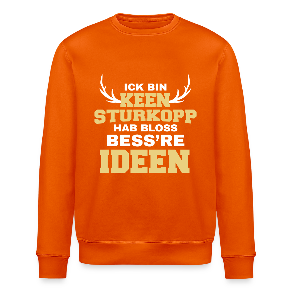 Sturkopp - Unisex Bio Sweatshirt - Tieforange