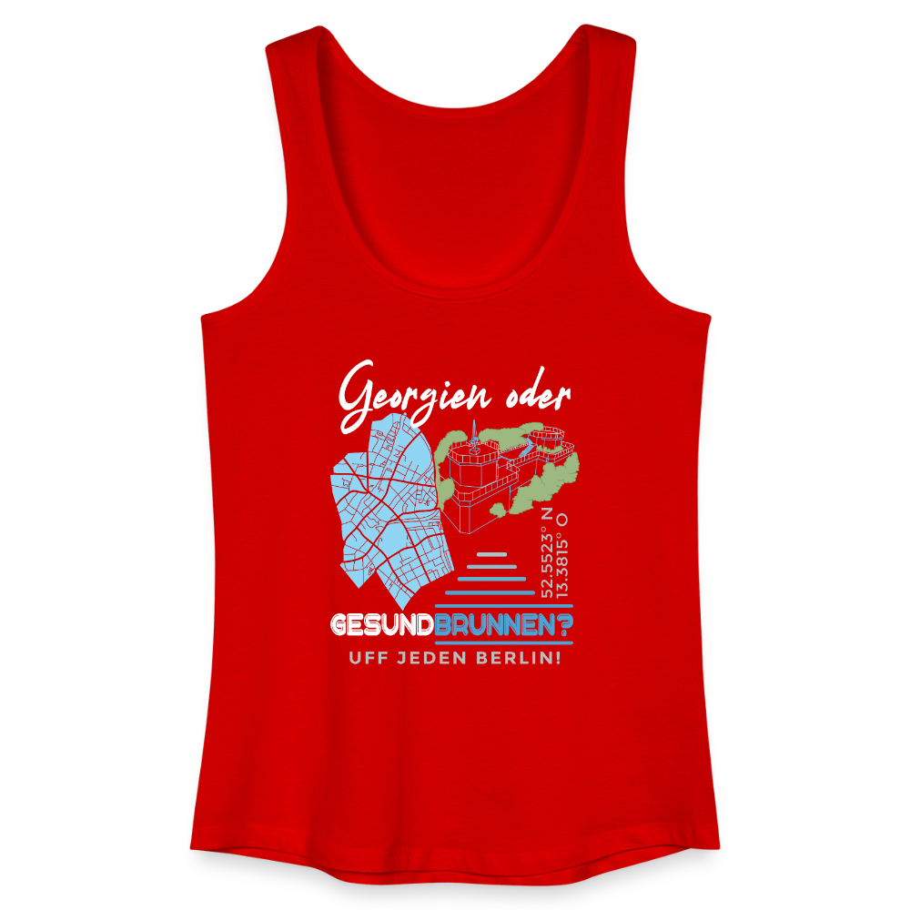 Georgien oder Gesundbrunnen - Frauen Bio Tank Top - Rot
