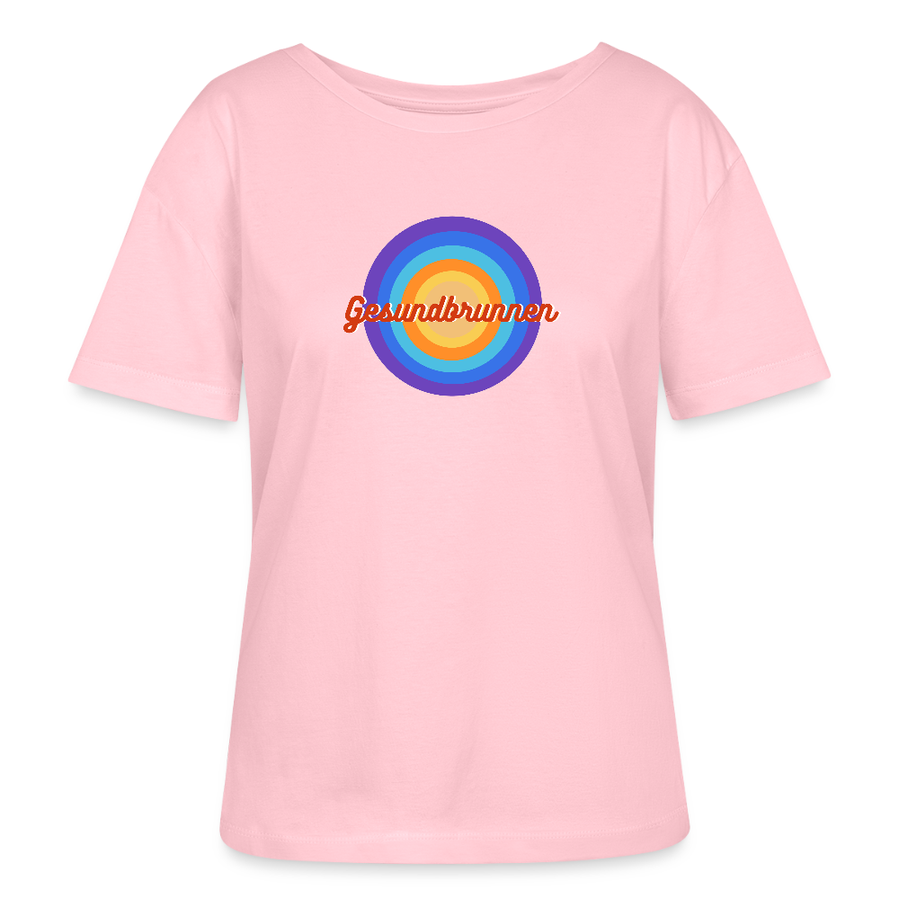 Gesundbrunnen Retro - Relaxed Rundhals Frauen Bio-T-Shirt - Hellrosa