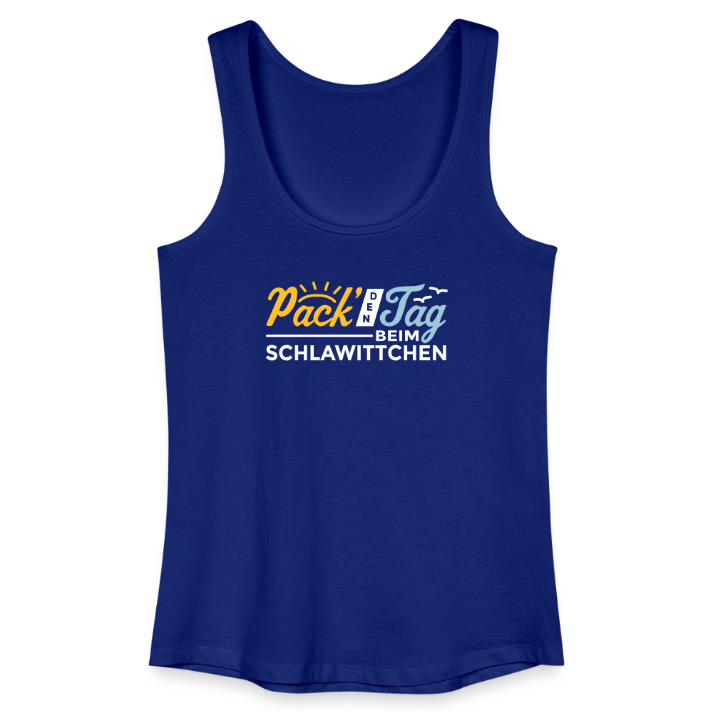 Pack' den Tag beim Schlawittchen - Frauen Bio Tank Top - Königsblau