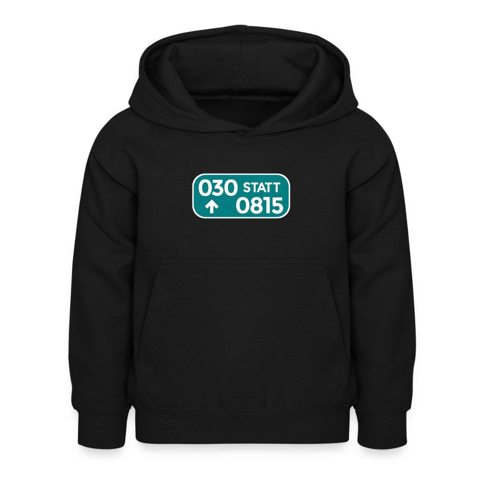 030 statt 0815 - Kinder Hoodie - Schwarz