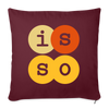 IsSo - Sofakissen mit Füllung (45 x 45 cm) - Burgunderrot