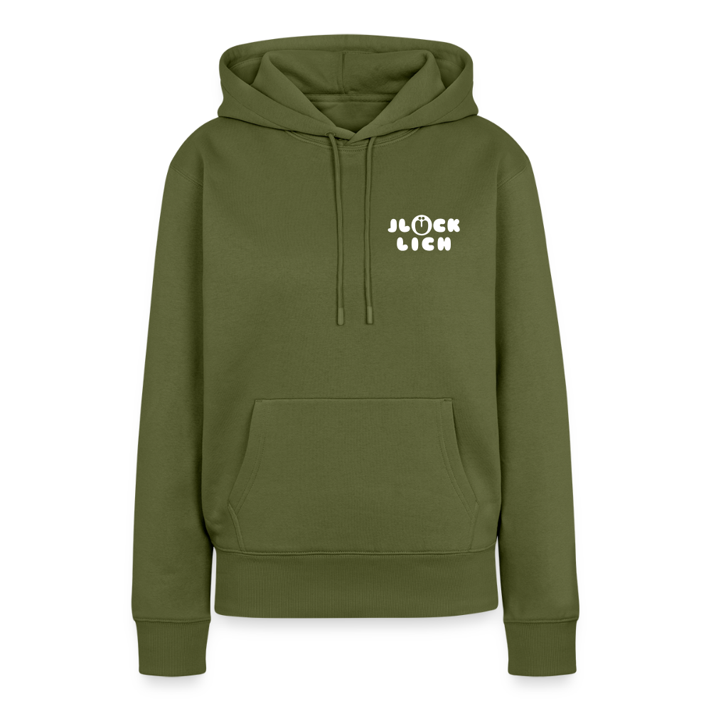 Jlücklich - Frauen Premium Hoodie - Khaki