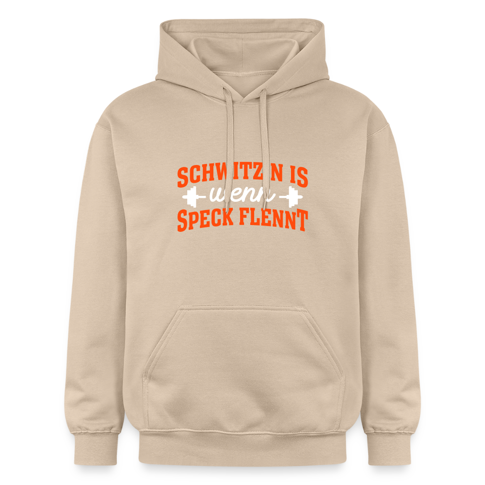 Schwitz'n is wenn Speck flennt - Hoodie - Sand