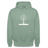 Funkturm im Fokus - Unisex Hoodie - Graugrün