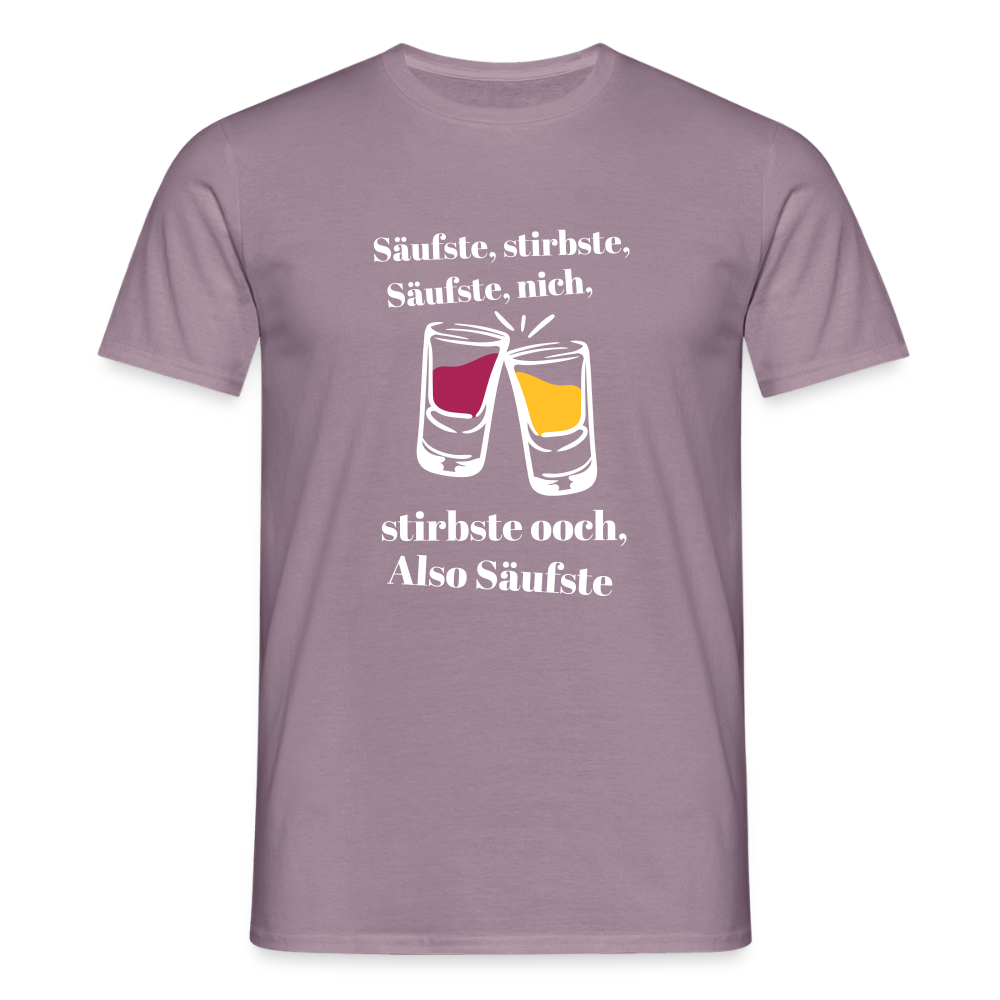 Säufste - Männer Premium T-Shirt - Lilagrau