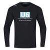 U6 - Männer Sport Langamshirt - Schwarz