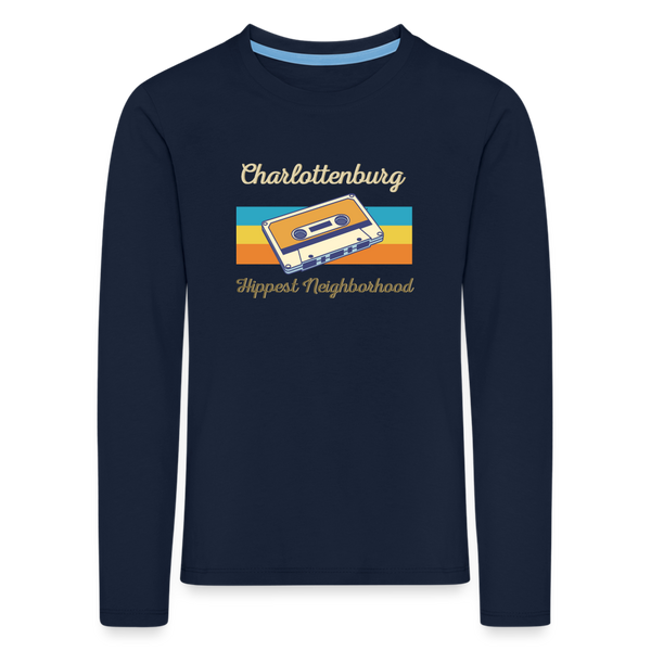 Charlottenburg Hippest Neighborhood - Kinder Langarmshirt - Navy