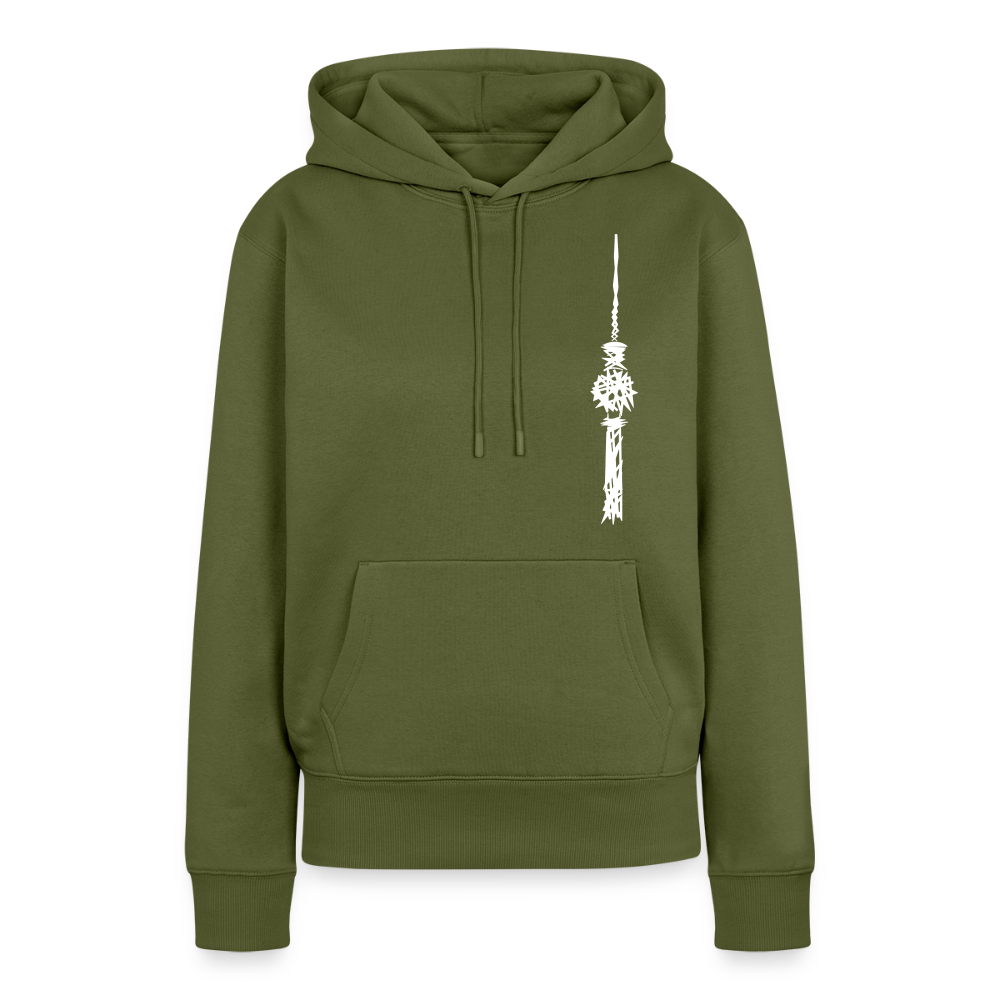 Fernsehturm Zick zack - Frauen Premium Hoodie - Khaki