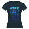 Wedding Planet Earth - Frauen Premium T-Shirt - Navy