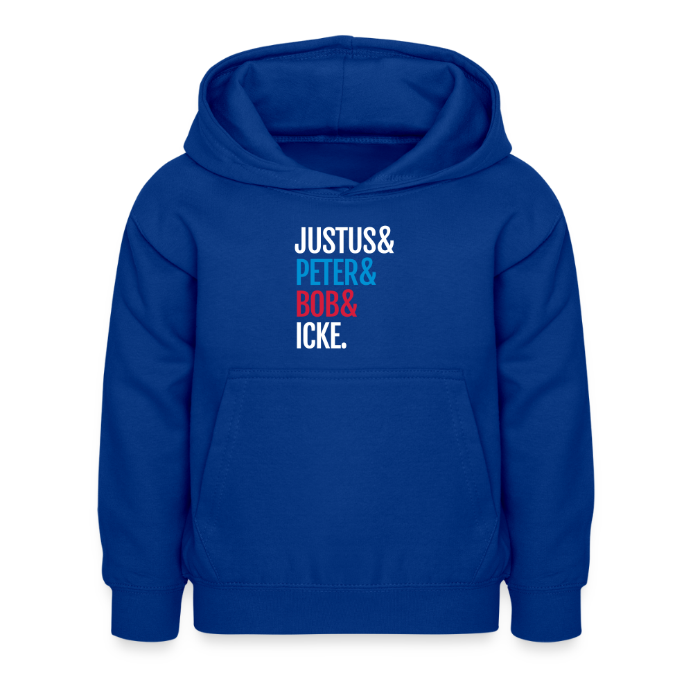 Justus & Peter & Bob & Icke - Kinder Hoodie - Royalblau