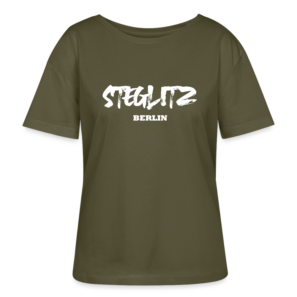 Steglitz - Relaxed Rundhals Frauen Bio-T-Shirt - Khaki