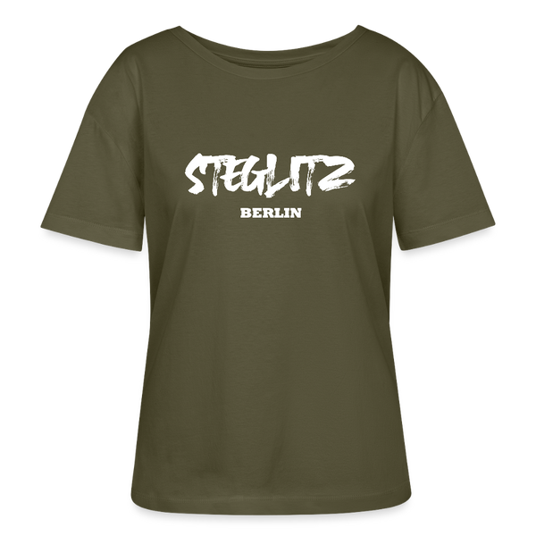 Steglitz - Relaxed Rundhals Frauen Bio-T-Shirt - Khaki