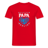 Bester Papa - Männer Premium T-Shirt - Rot