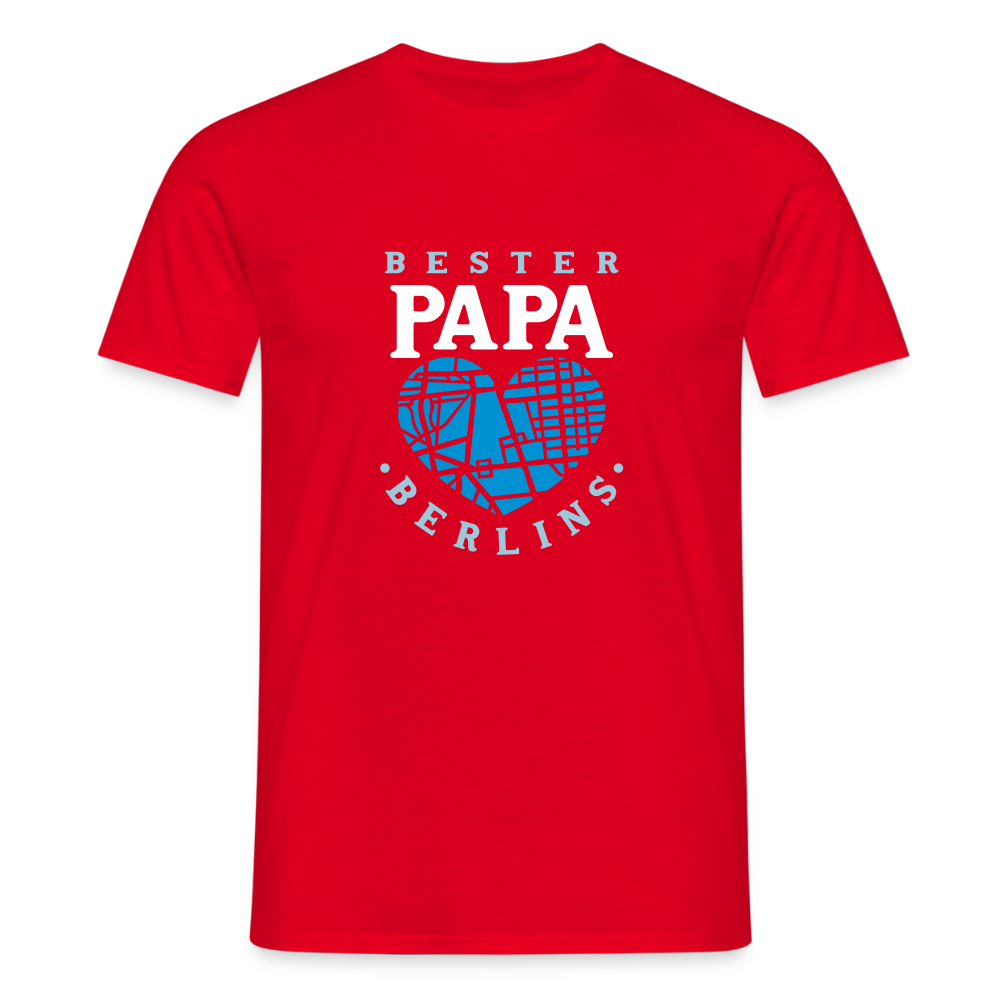 Bester Papa - Männer Premium T-Shirt - Rot