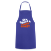 Sex, Drucks & Currywurst - Kochschürze - Royalblau
