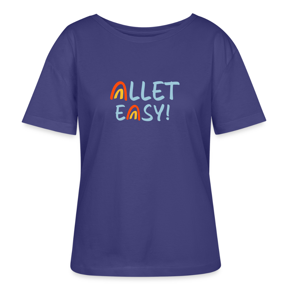 Allet Easy! - Relaxed Rundhals Frauen Bio-T-Shirt - Dämmerung