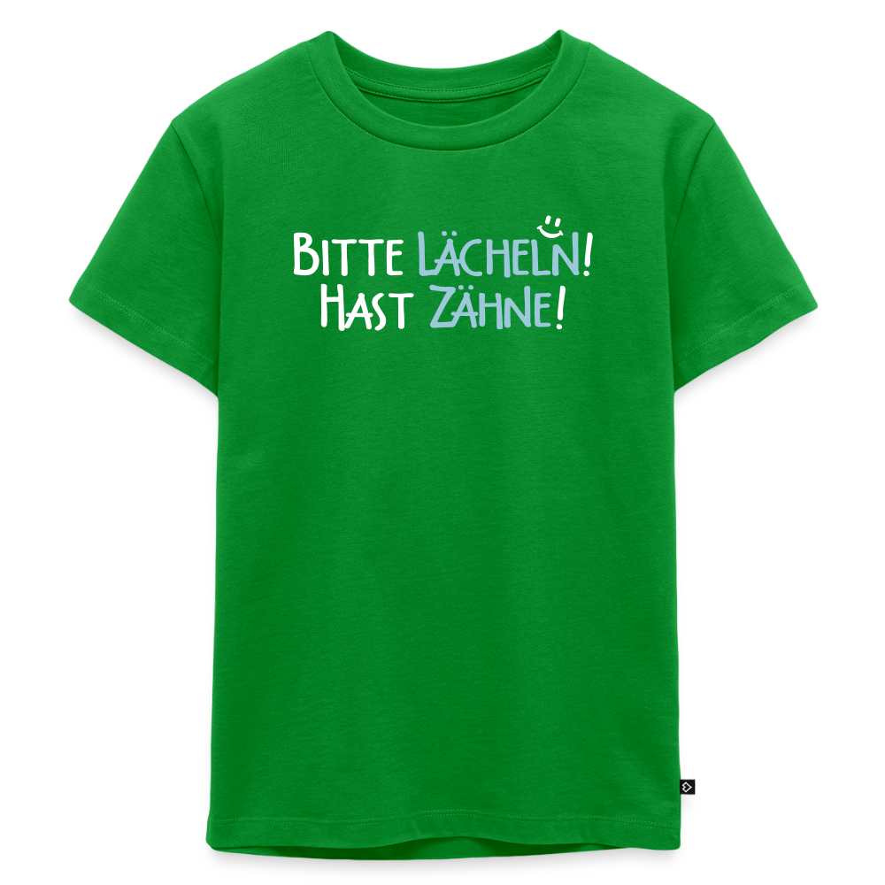 Bitte lächeln! Hast Zähne! - Kinder Premium T-Shirt - Grün