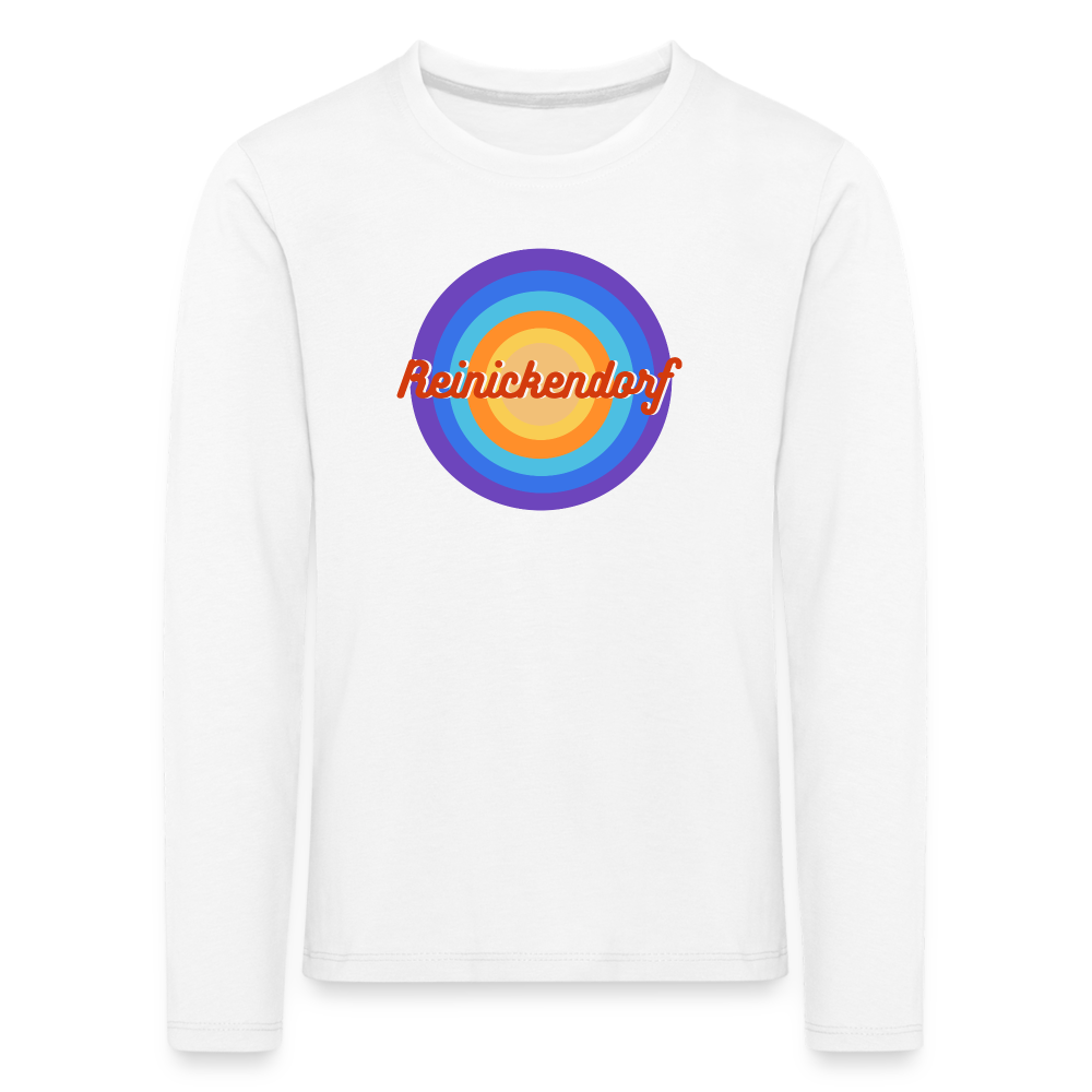 Reinickendorf retro - Kinder Langarmshirt - Weiß