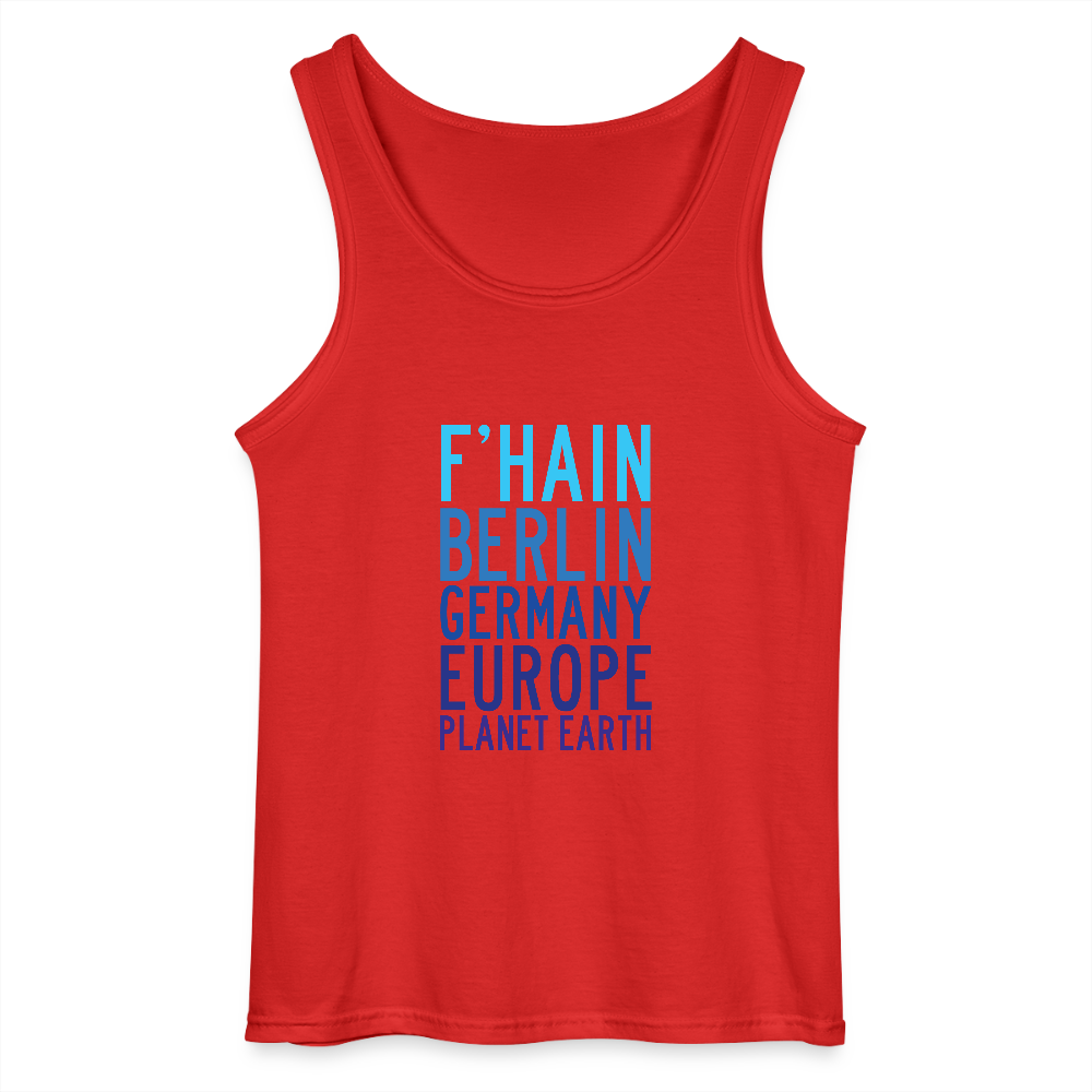 F'hain - Planet Earth - Männer Tank Top - Rot