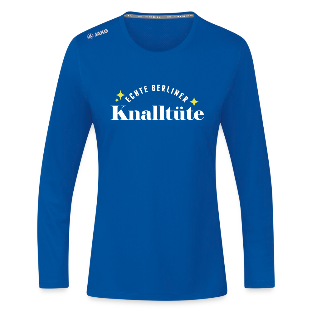 Knalltüte - Frauen Sport Langarmshirt - Royalblau