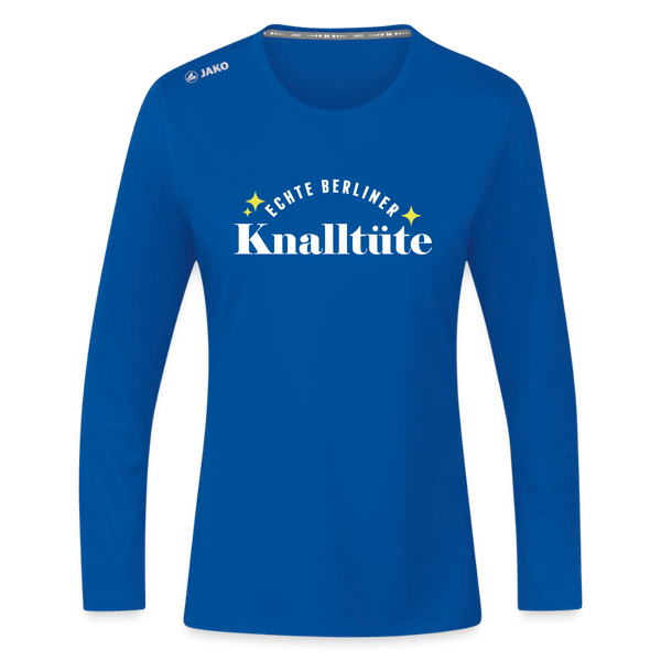 Knalltüte - Frauen Sport Langarmshirt - Royalblau