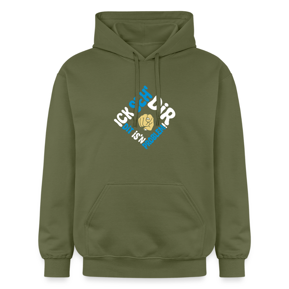 Ick seh' dir. Dit is'n Problem. - Hoodie - Militärgrün