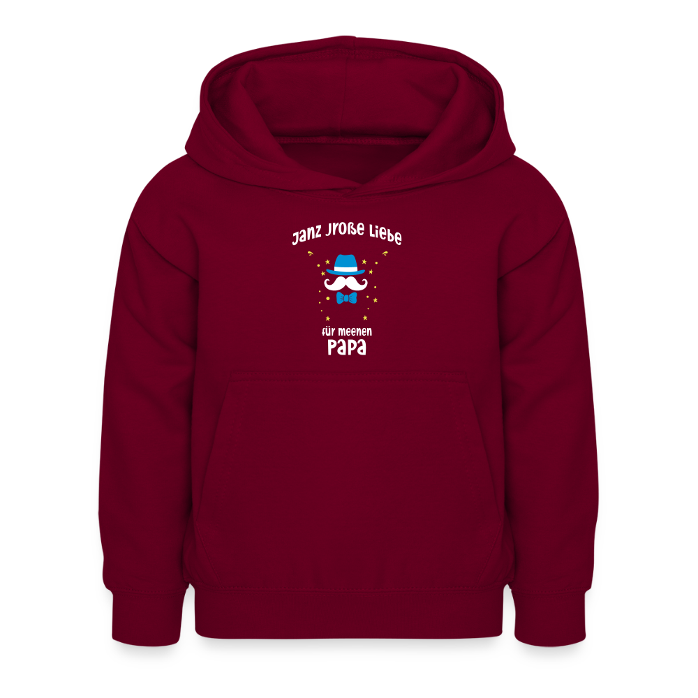 Janz jroße Liebe für meene Papa - Kinder Hoodie - Bordeaux