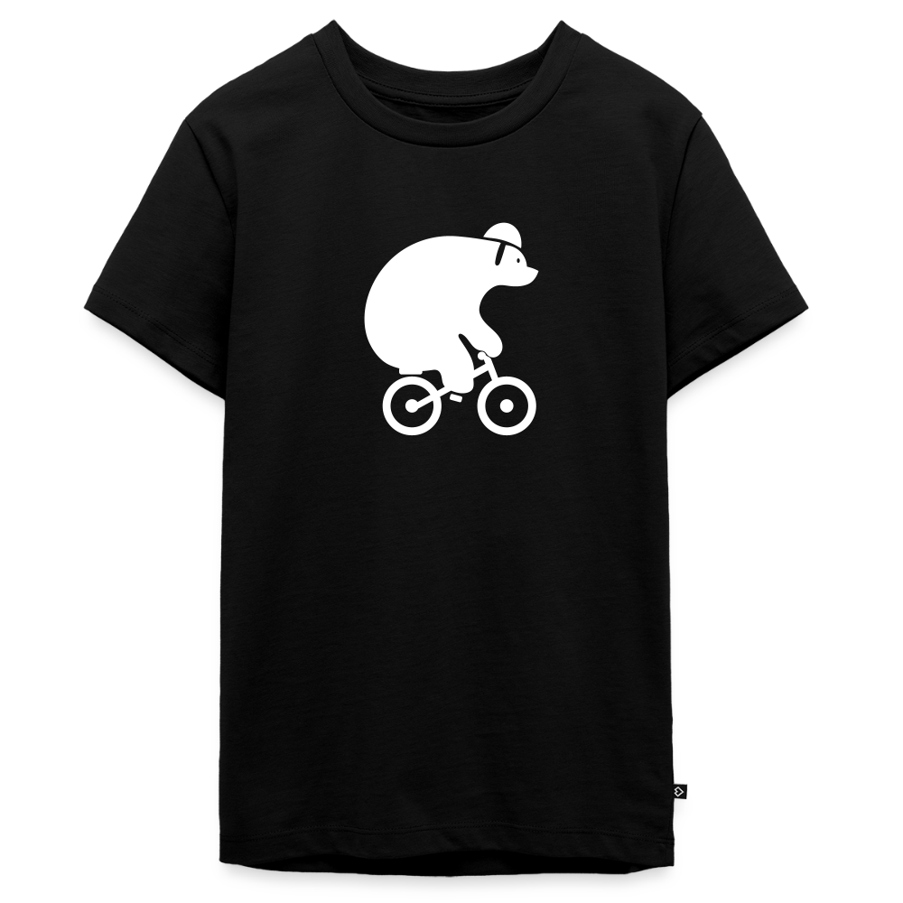 Fahrradbär - Teenager Premium T-Shirt - Schwarz