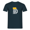Ick kieke, staune, wunda mir, wie'n kühles Bier jefällt mir hier - Männer Premium T-Shirt - Navy