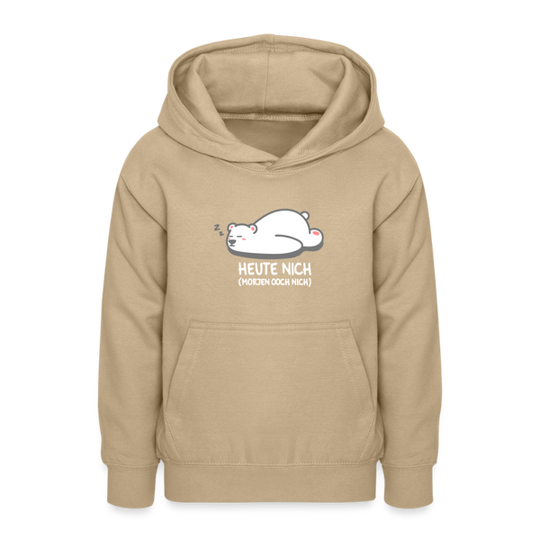 Heute nich! - Teenager Hoodie - Sand