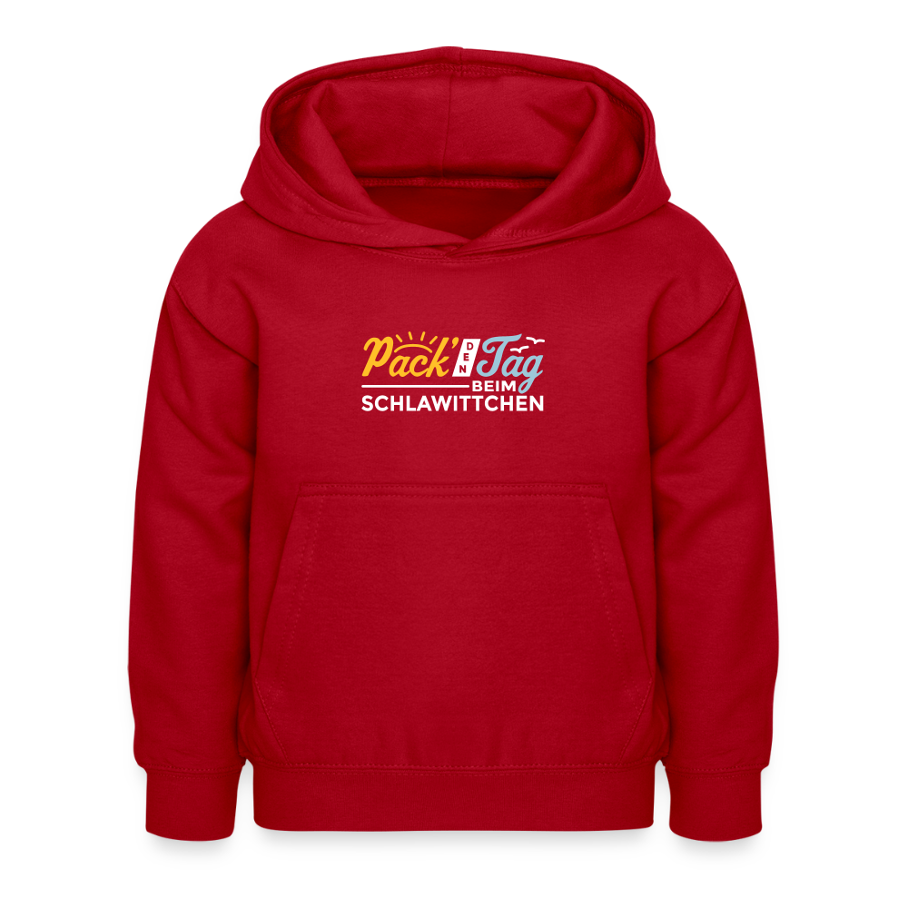 Pack' den Tag beim Schlawittchen - Kinder Hoodie - Rot