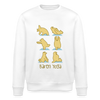 Bären Yoga - Unisex Bio Sweatshirt - Weiß