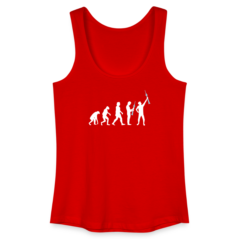 Evolution - Frauen Bio Tank Top - Rot
