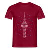 Fernsehchristbaum - Männer Premium T-Shirt - Ziegelrot