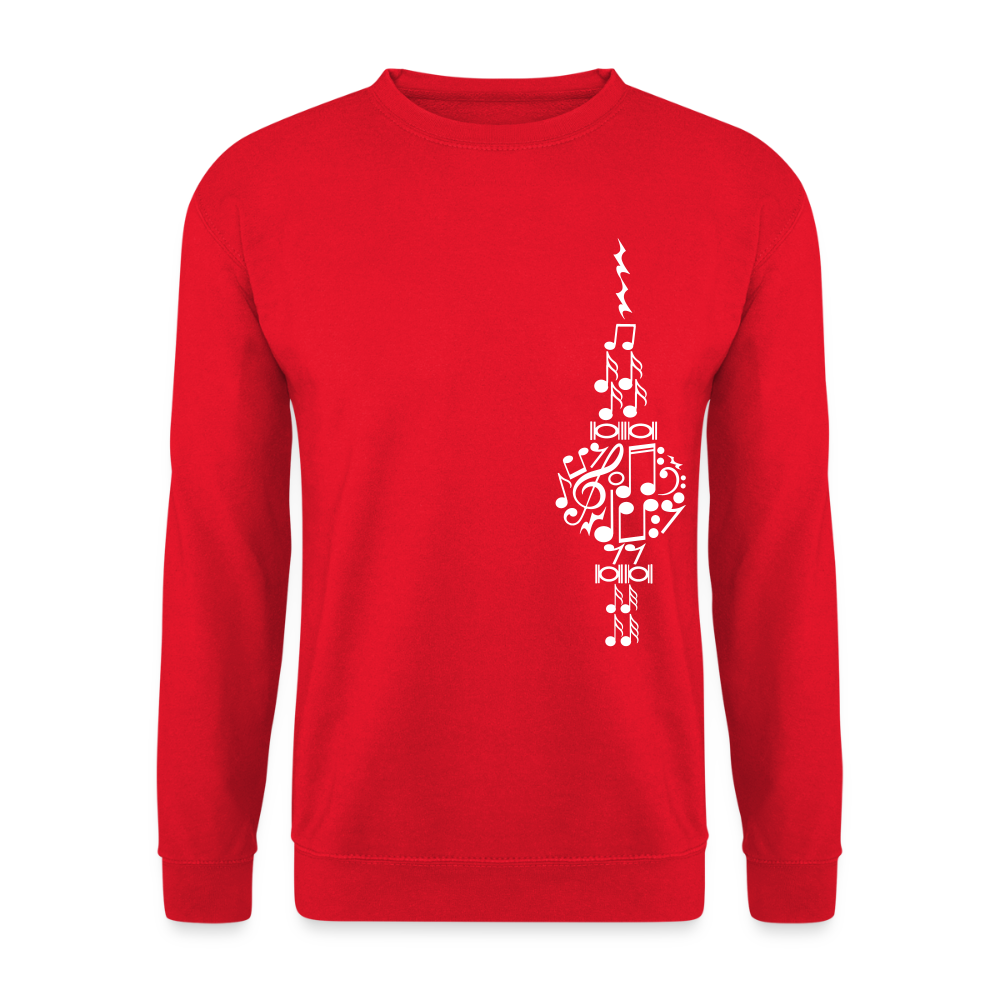 Fernsehturm der Noten - Unisex Pullover - Rot