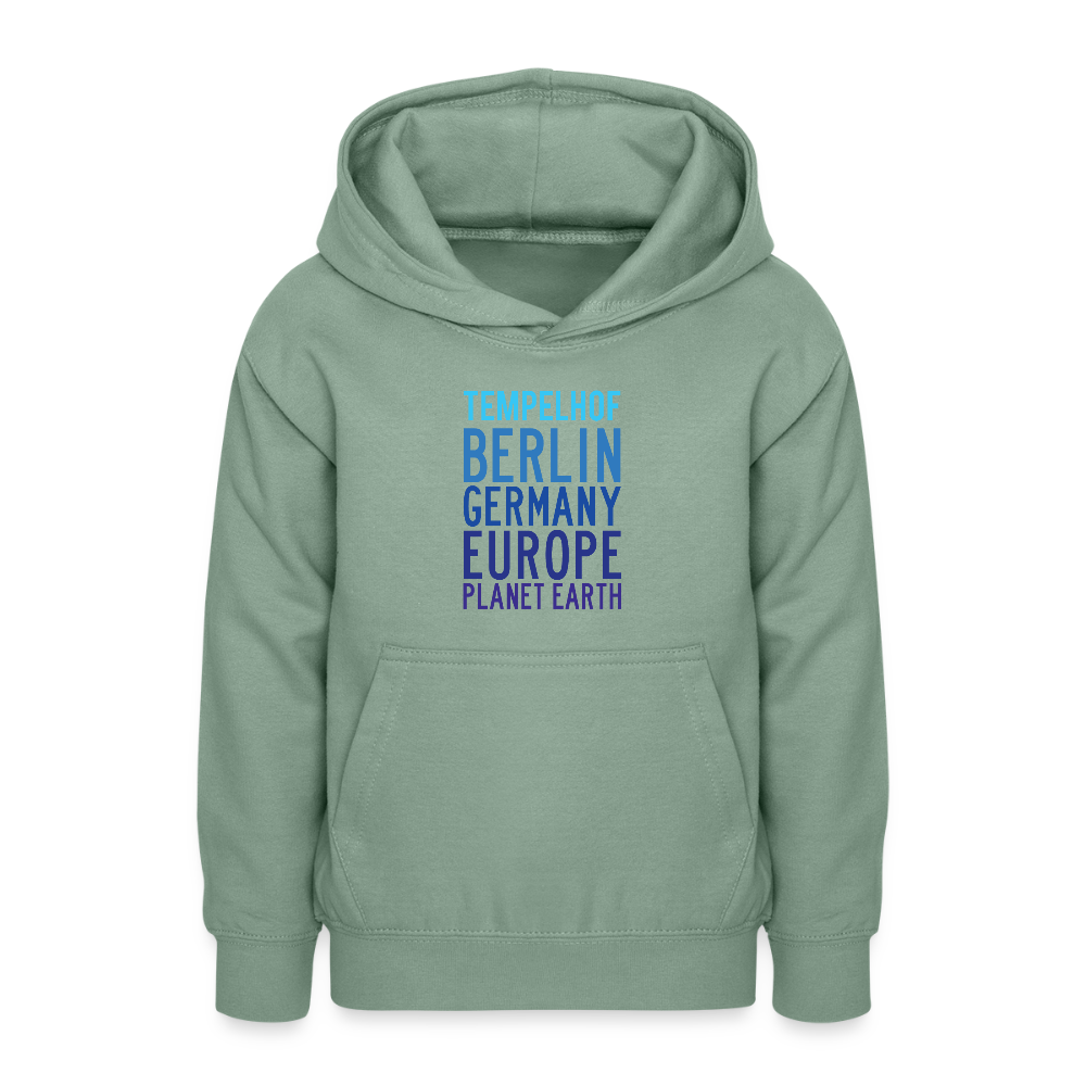 Tempelhof Planet Earth - Teenager Hoodie - Graugrün